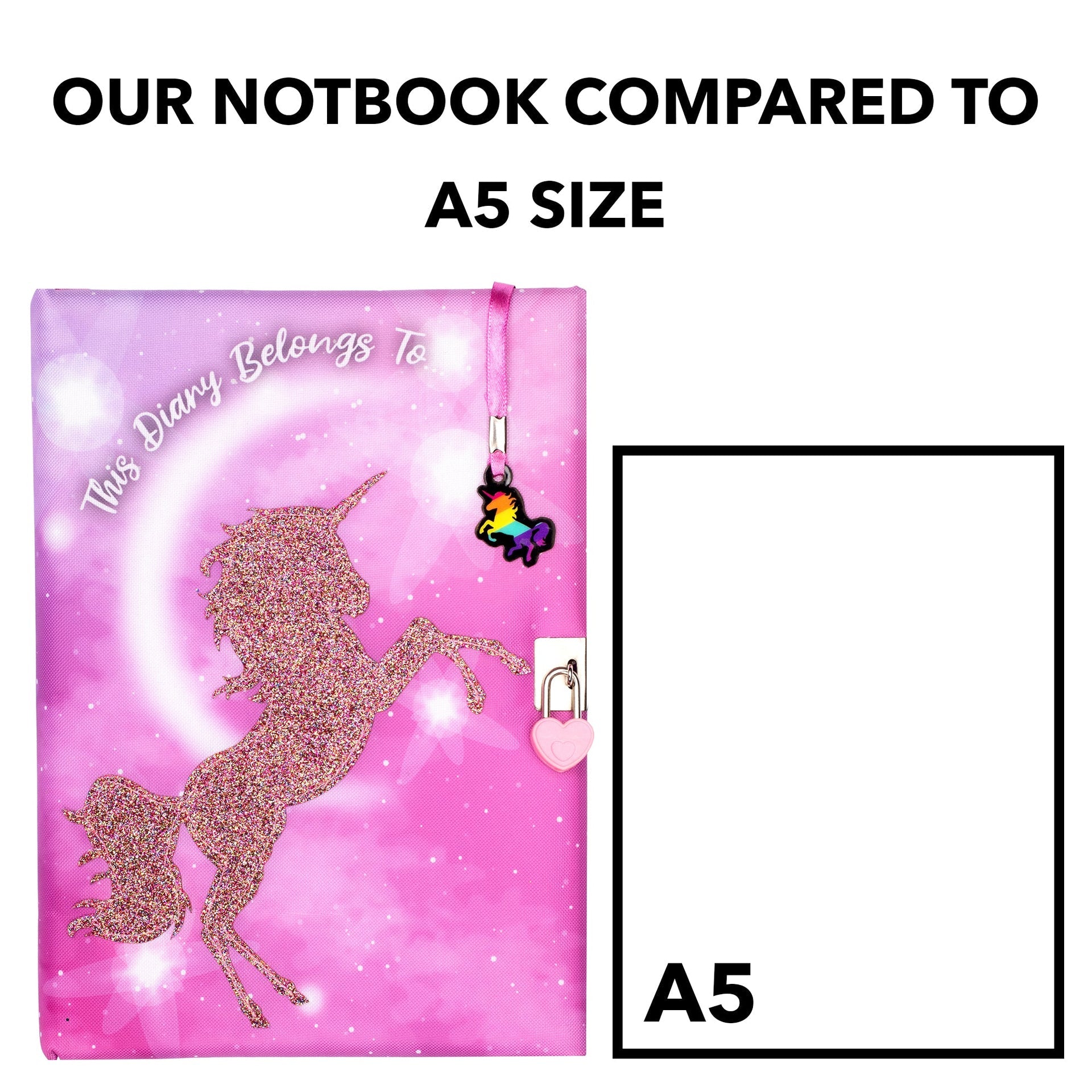 Carnet – pailleté licorne