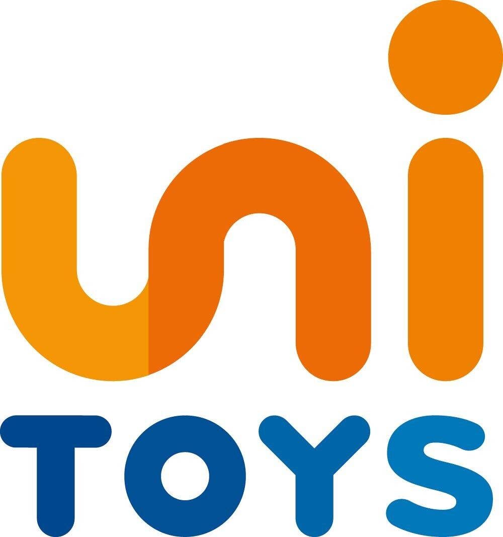 Peluche colley à poil long avec écharpe petit cœur uni Uni Toys