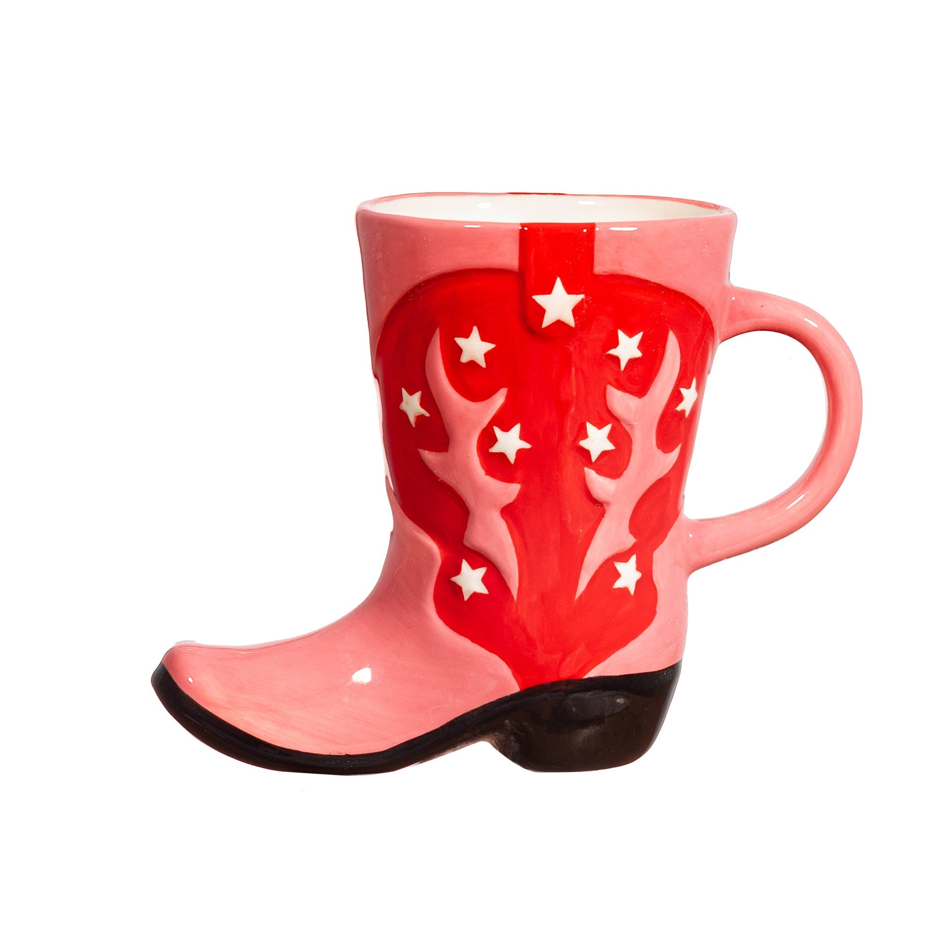 Mug 3D botte de cowboy rouge