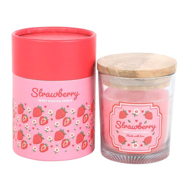 Bougie parfumée à la fraise