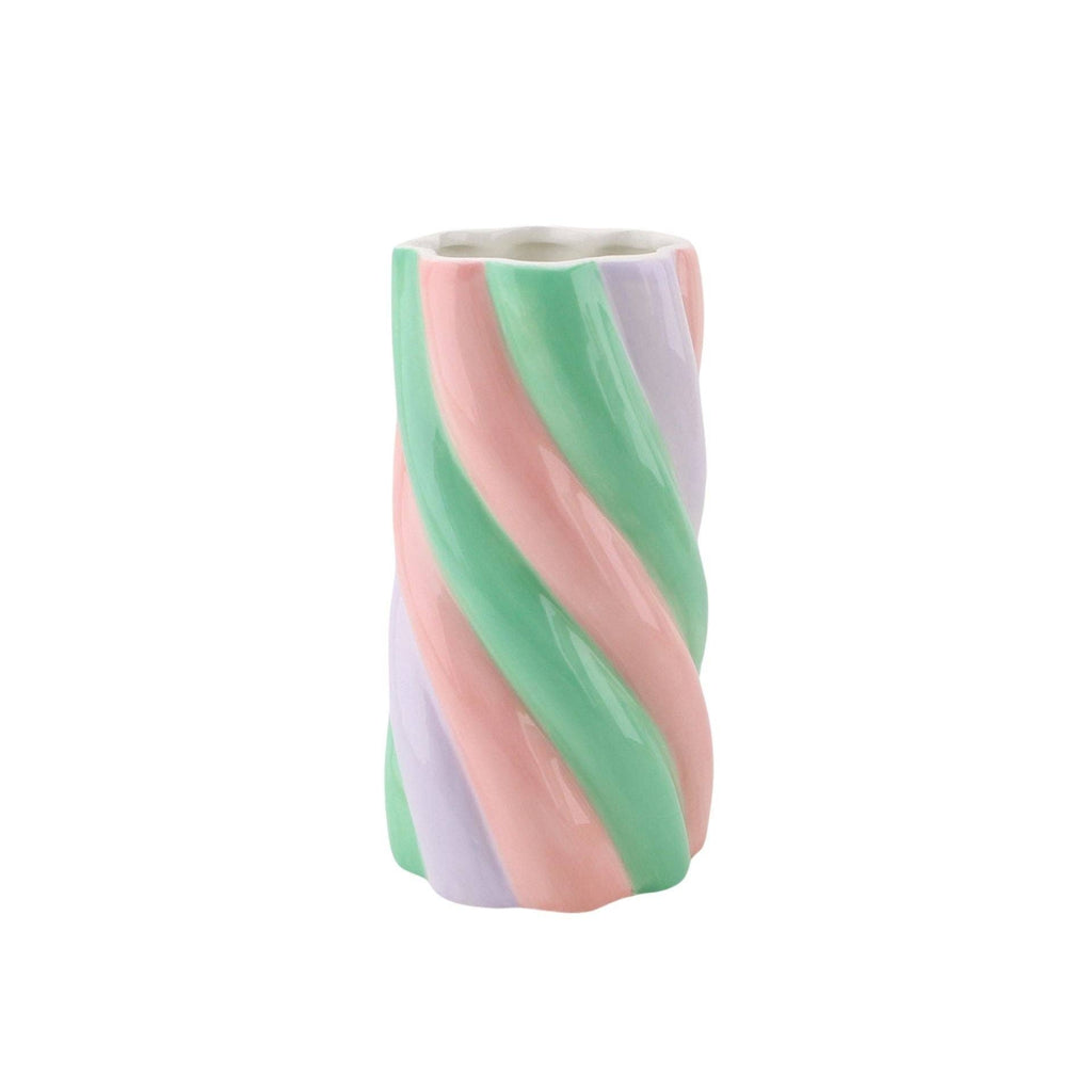 Vaso - Guimauve - Rosa/Menta/Lilla - 10,5x10,5x20cm