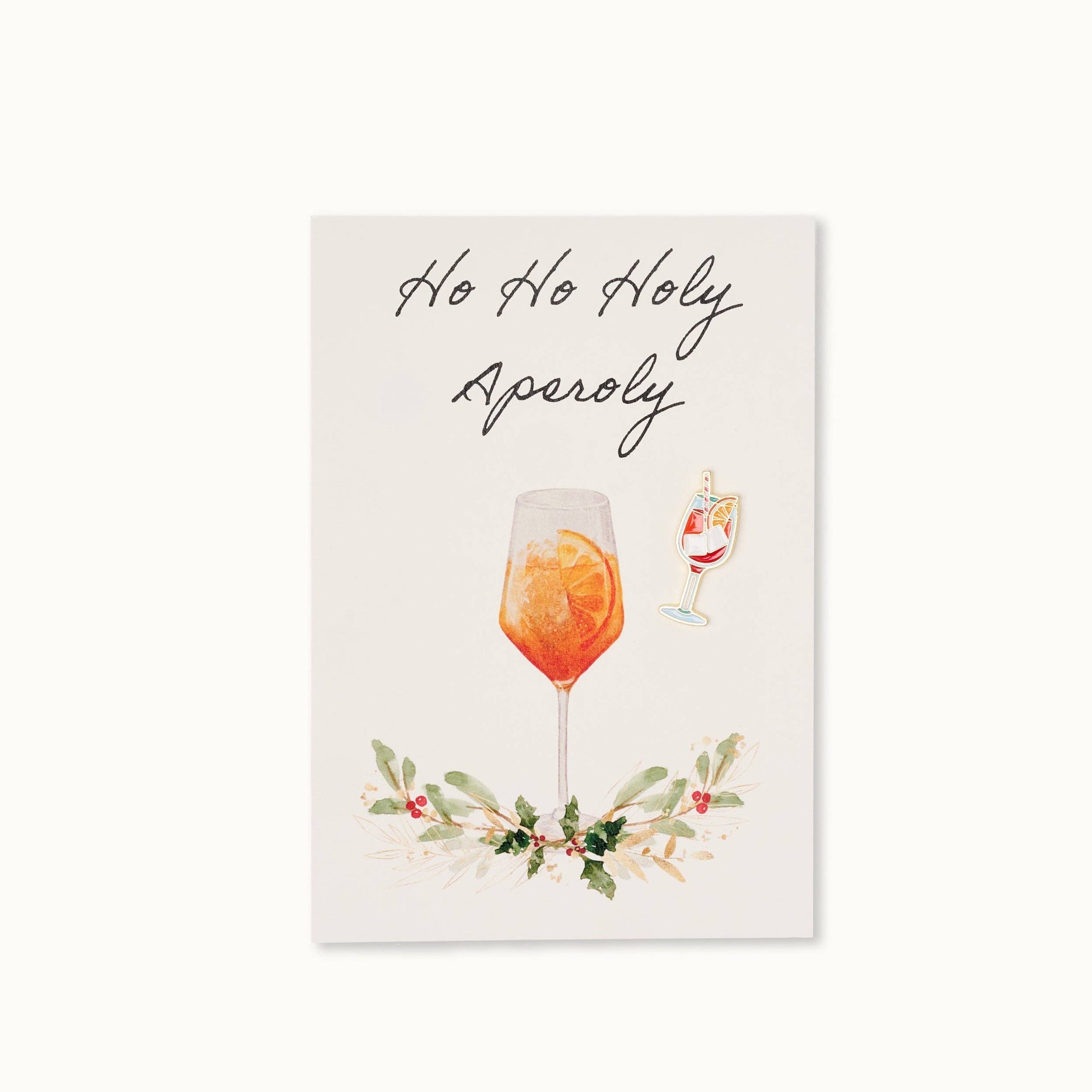 Carte avec Pin’s « Ho Ho Holy Aperoly »