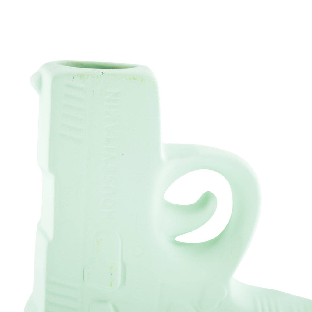 Vaso - Pistola - Ceramica - Verde menta - 12x5x12cm