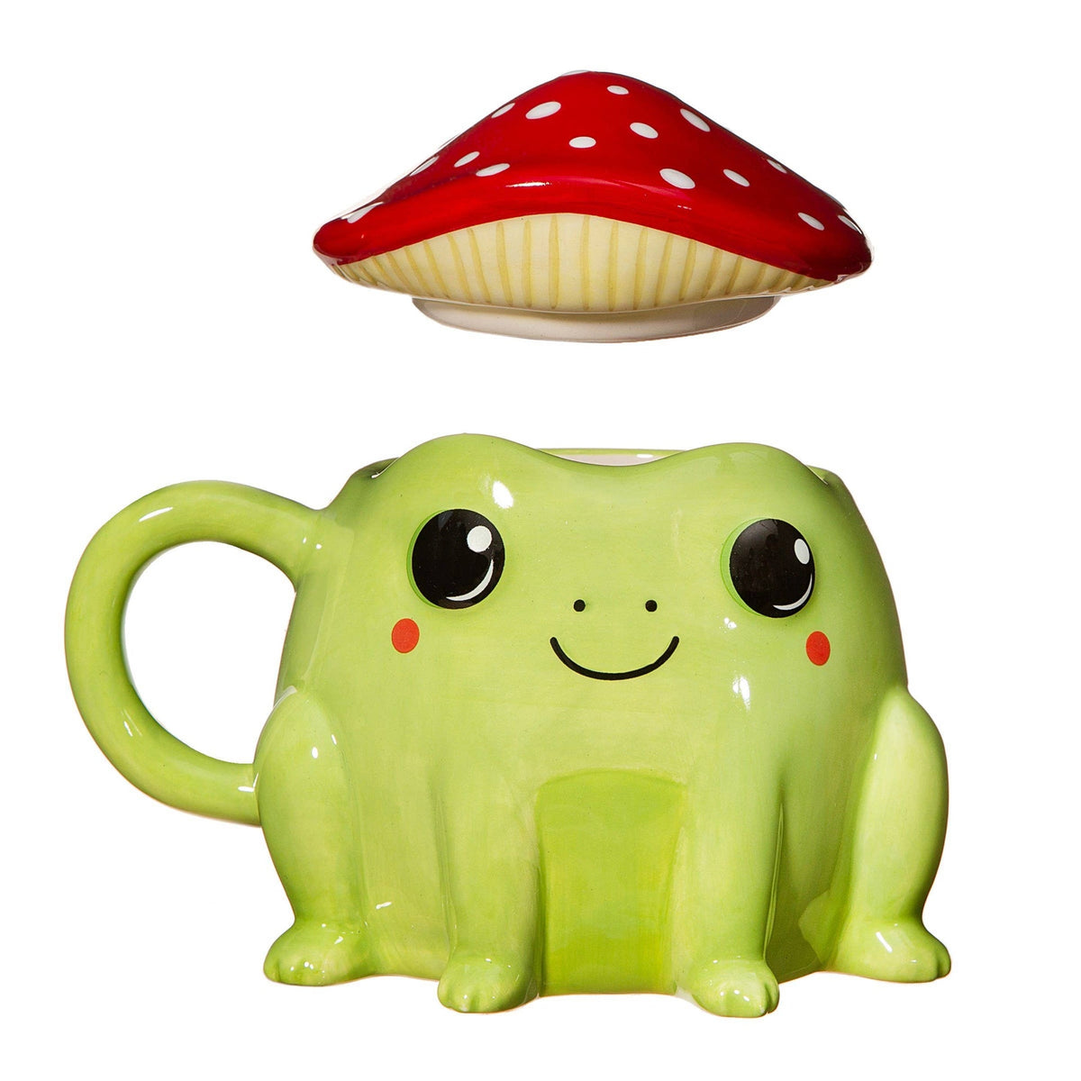 Frog Mug with Mushroom Lid – 450 ml
