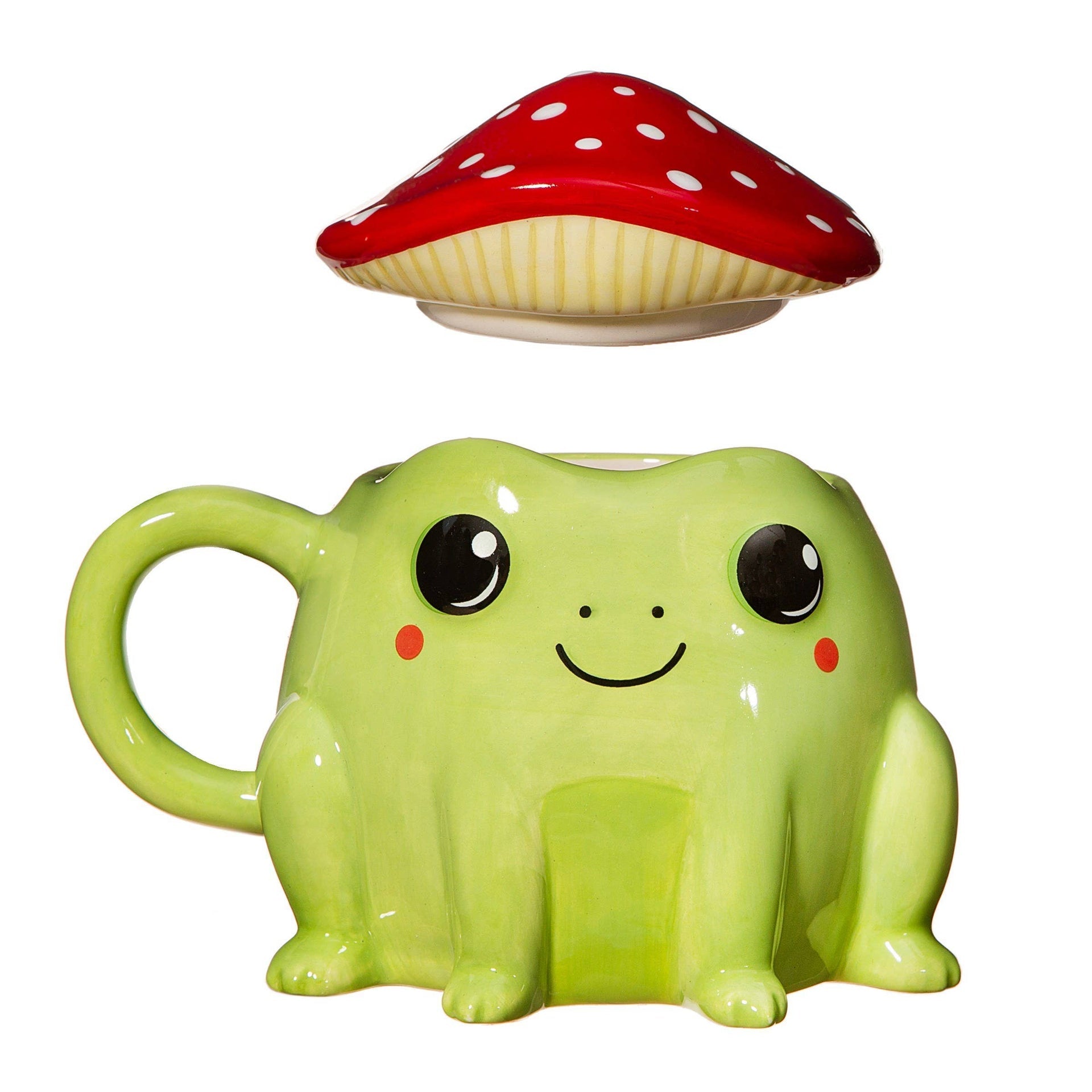 Mug Grenouille avec couvercle Champignon