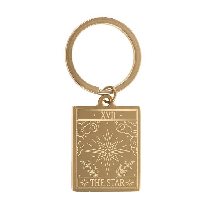 Star Tarot Card Keychain