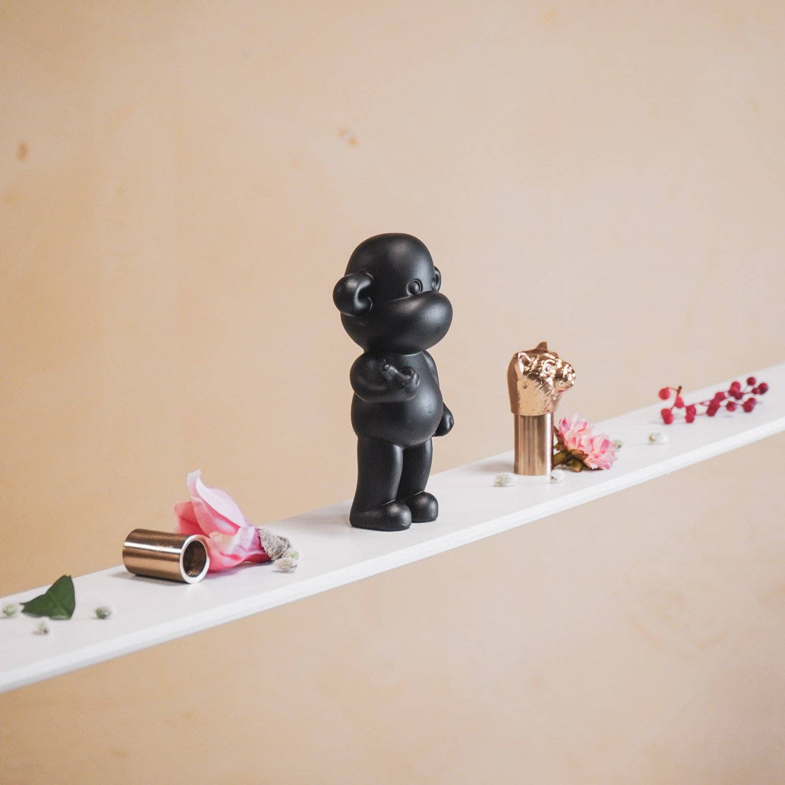 Statuetta Scimmia Hang Loose "La Leggenda" - Nero S