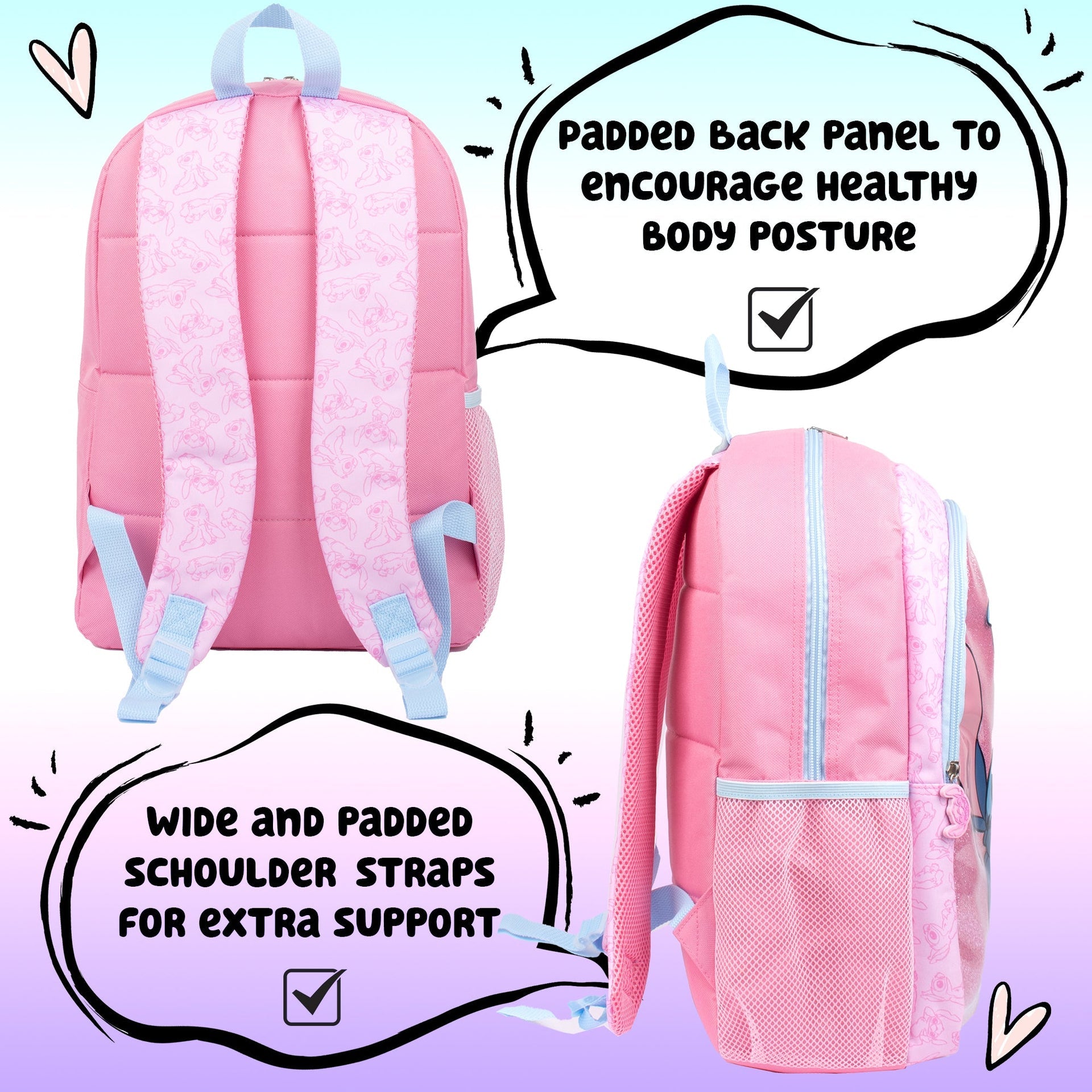 Sac à dos – Disney Stitch pailleté for Girls | Fringoo