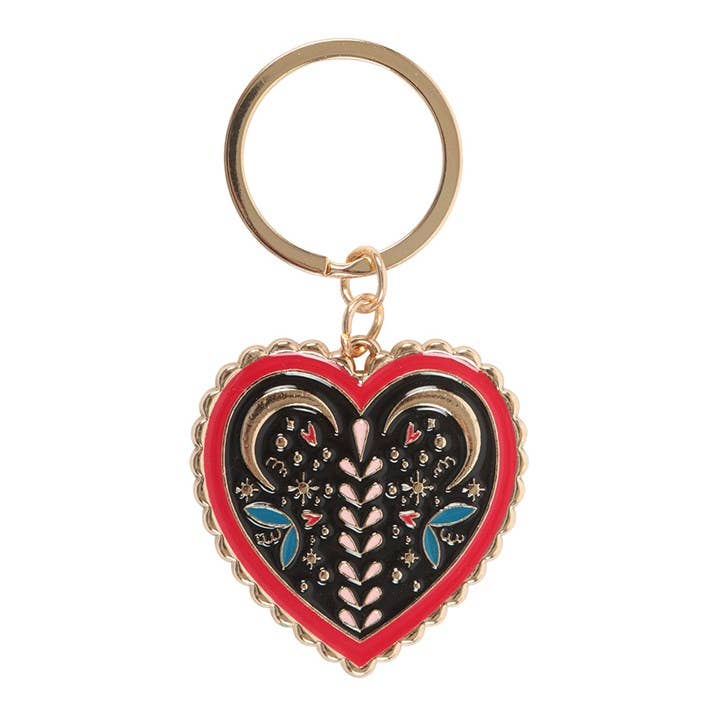 Portachiavi Folk Heart