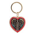 Portachiavi Folk Heart