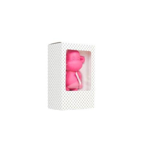 Ornamento - Statuetta Scimmia "La Leggenda" - Resina polimerica - Rosa - 20,5x13,5x35cm