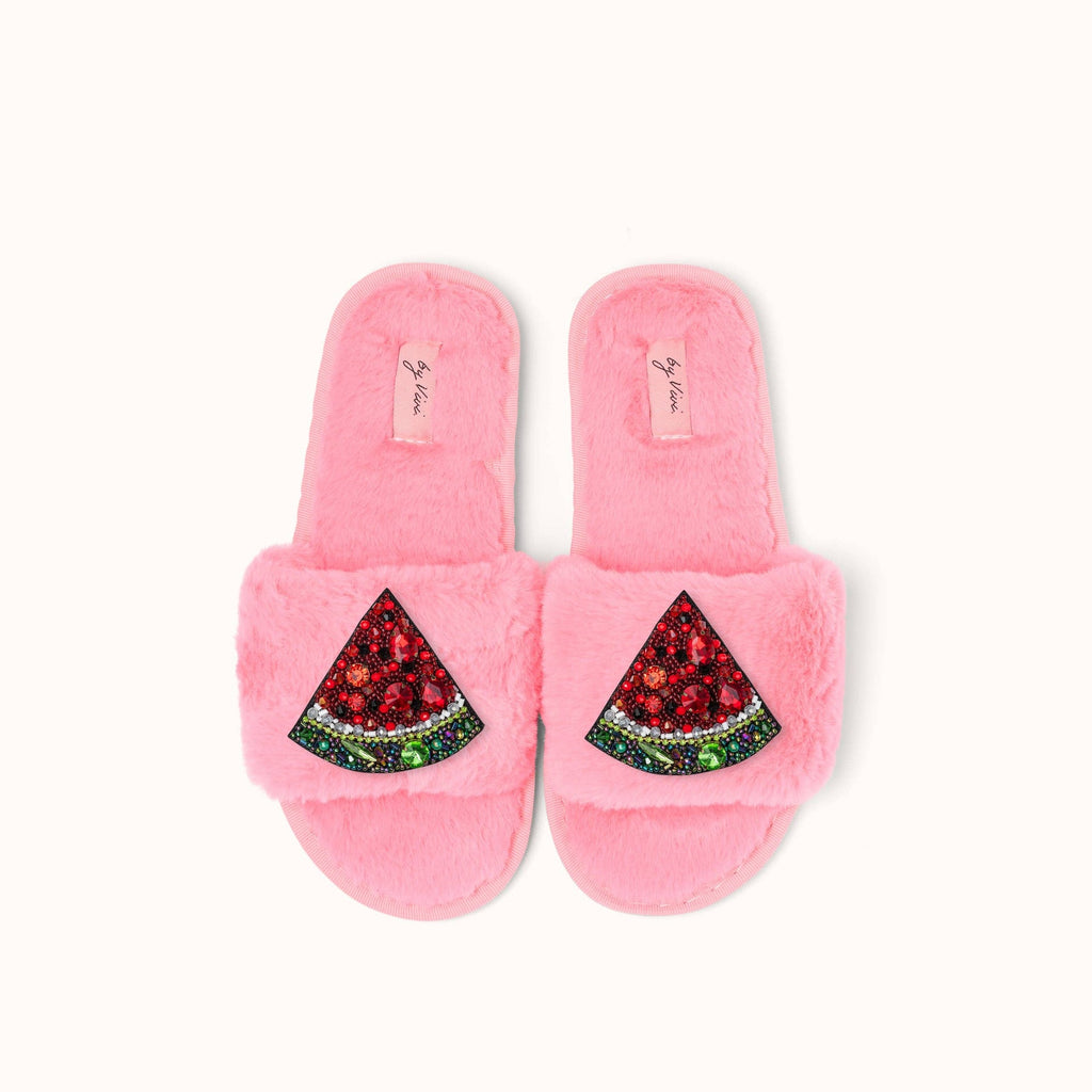 Paire de broches pour Chaussons - Pastèque