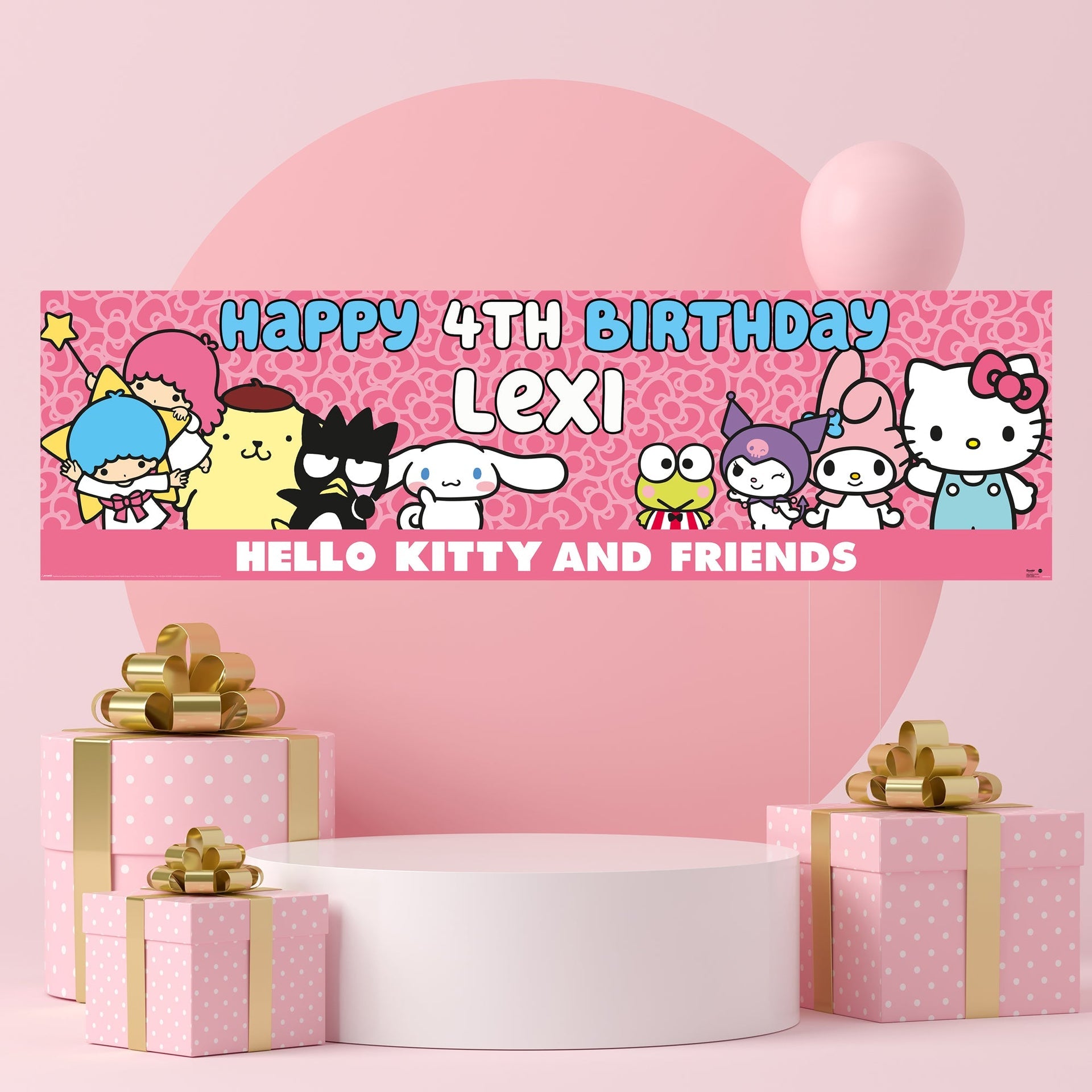 Bannière d’anniversaire – Hello Kitty