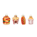 Mini Boules de Noël Fast Food 4-Pack
