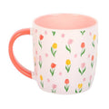 Tazza con motivo a tulipani