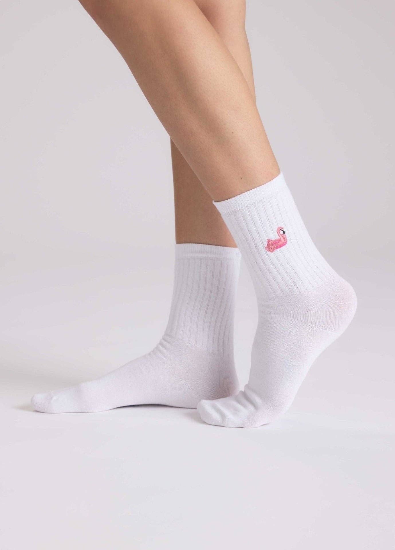 Chaussettes Bouée Flamant Rose