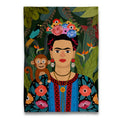 Frida Kahlo &amp; Monkey Tea Towel
