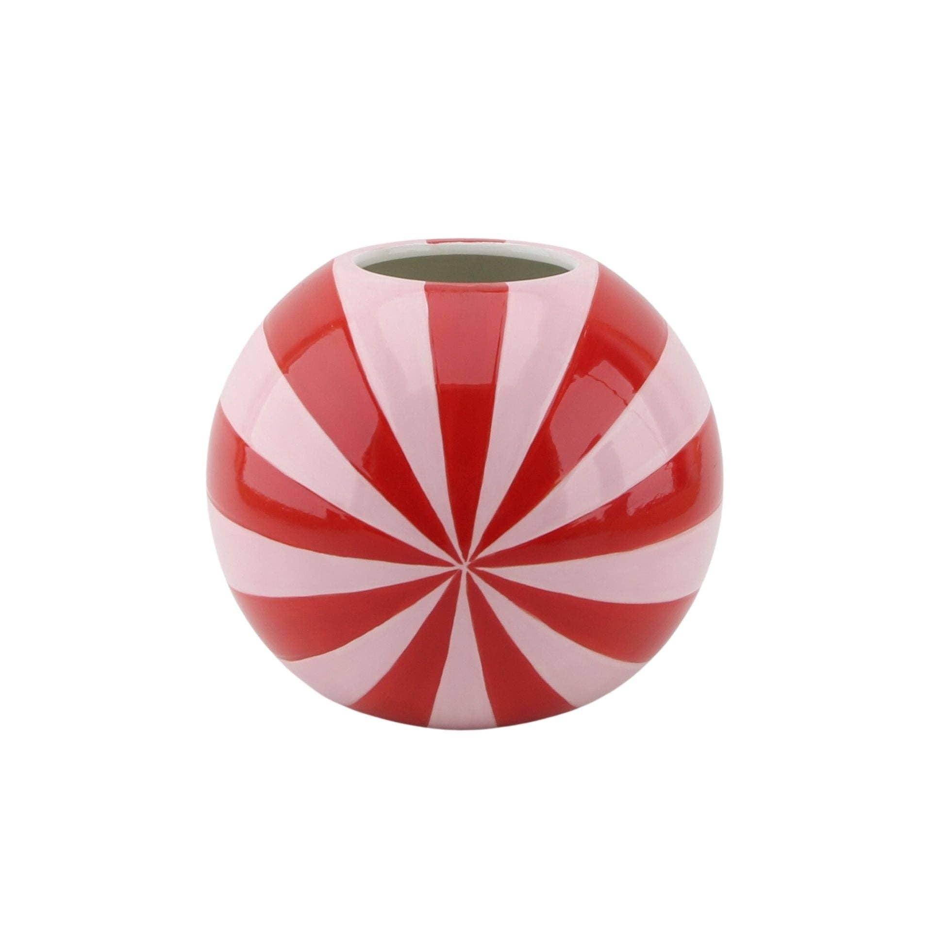 Vase - Swirl Flower Vase - Red/Pink - 20x20x20cm