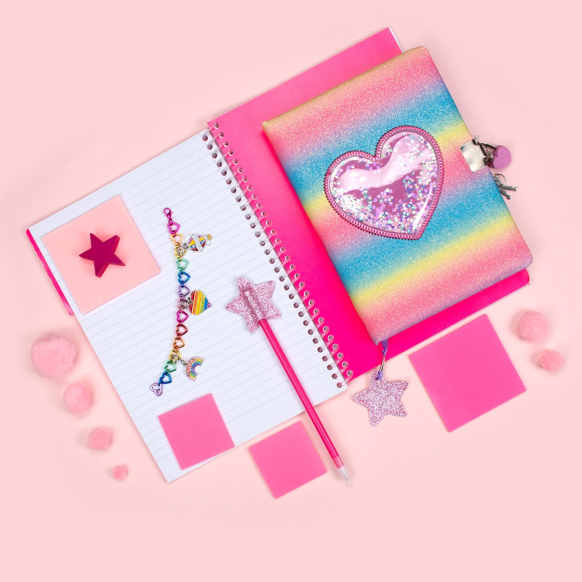 Journal secret pailleté – pailleté – Heart