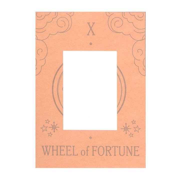 Collier Carte de Tarot Vintage La Roue de la Fortune