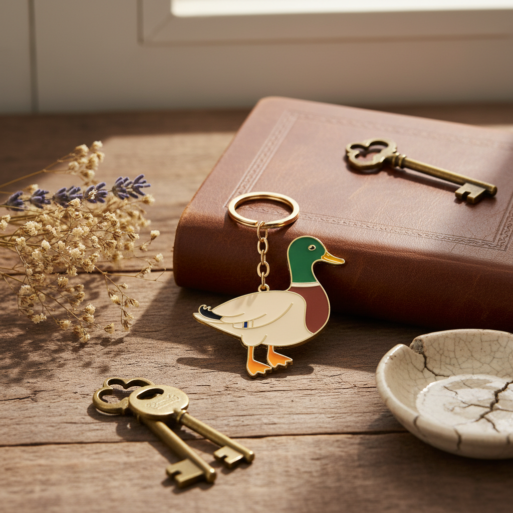 Porte-clés Canard Colvert