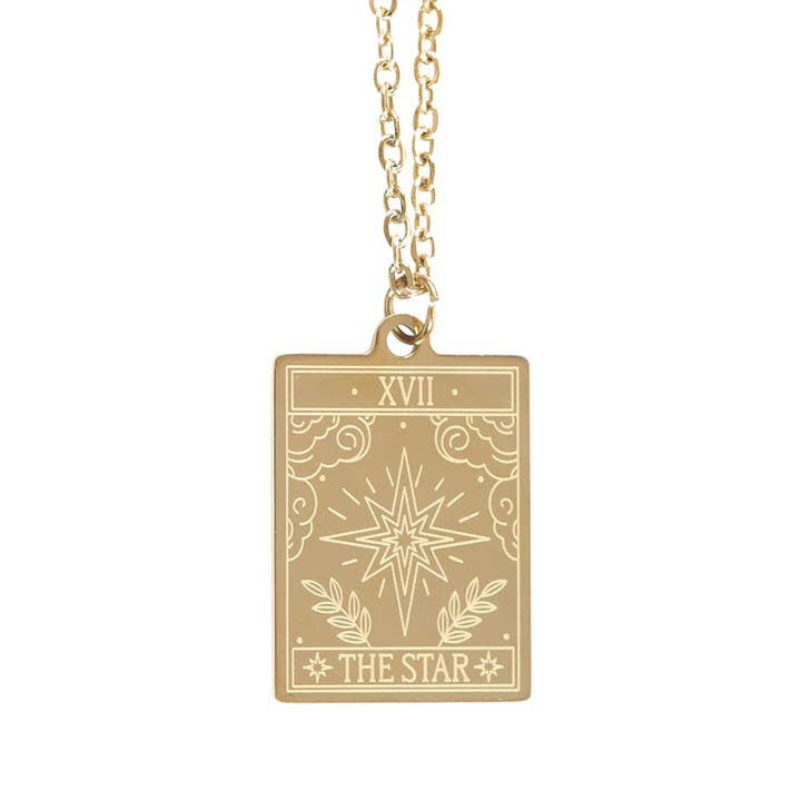 Le Collier de Carte de Tarot Vintage Étoile