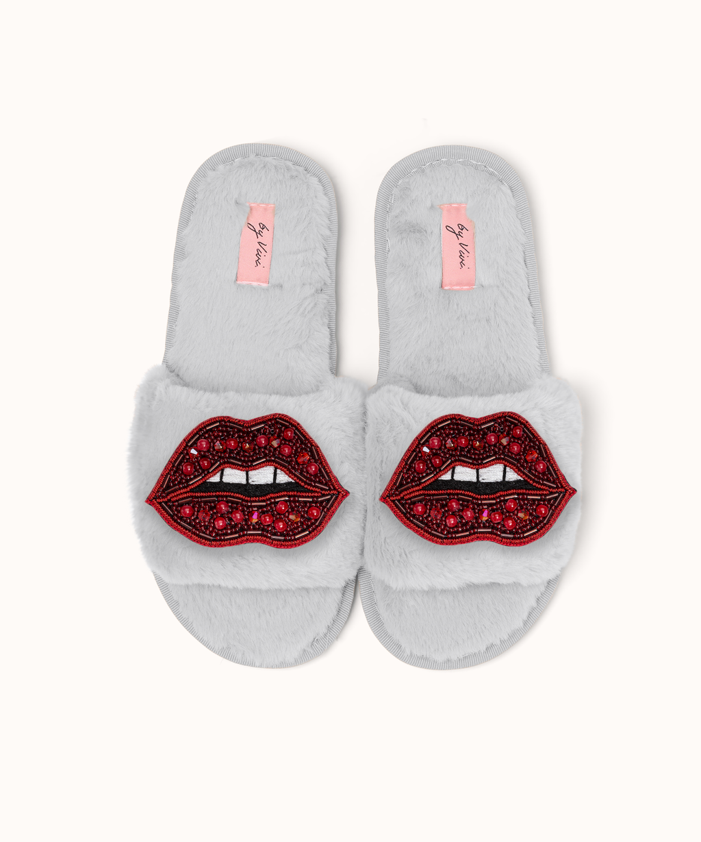 Paire de broches pour Chaussons - Lèvres