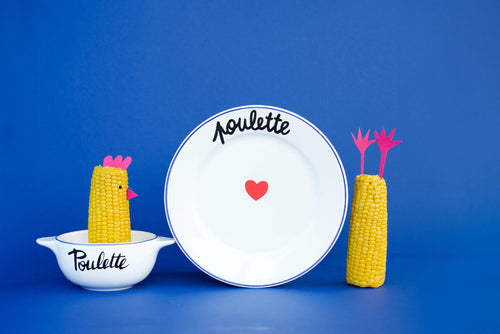 Piatto La Famiglia Si Diverte - Poulette