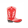 Plat à bibelots bottes de cowboy - Rouge