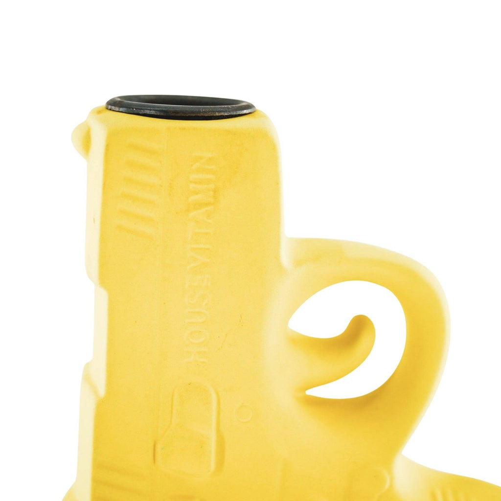 Candelabro - Pistola - Ceramica - Giallo Neon - 12x5x12cm