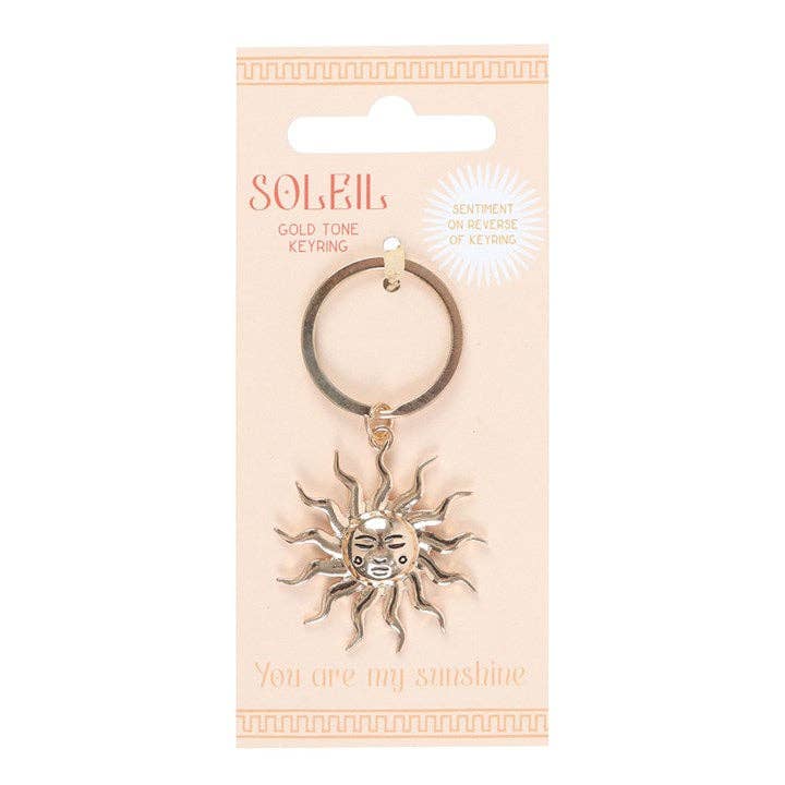 Portachiavi Sole Dorato "You are my Sunshine"