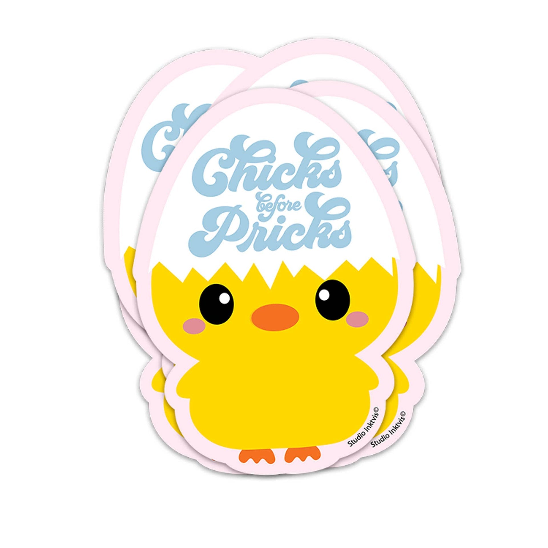 Autocollants Poussin « Chicks before Pricks »