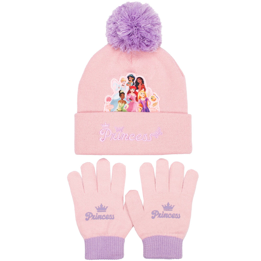 Ensemble bonnet et gants – Disney Princesses Winter Set for Girls