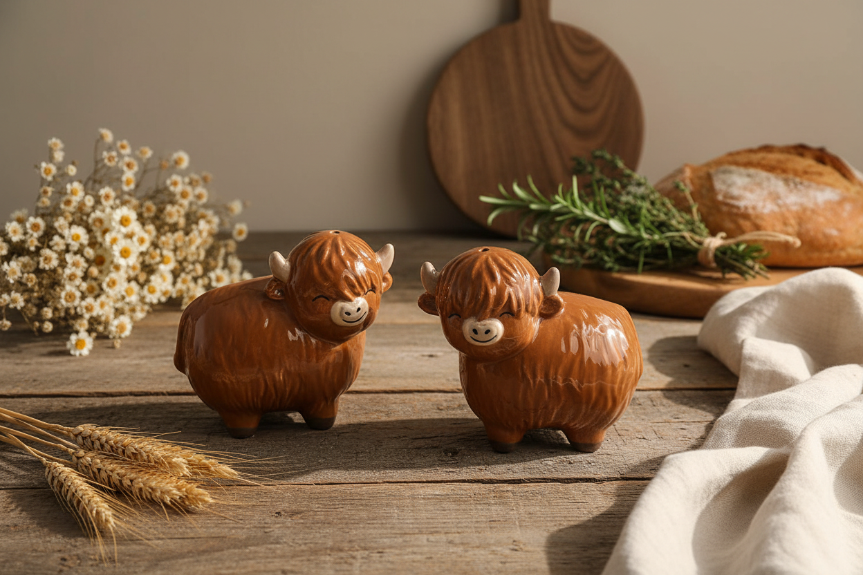 Sel et poivre Vaches des Highlands
