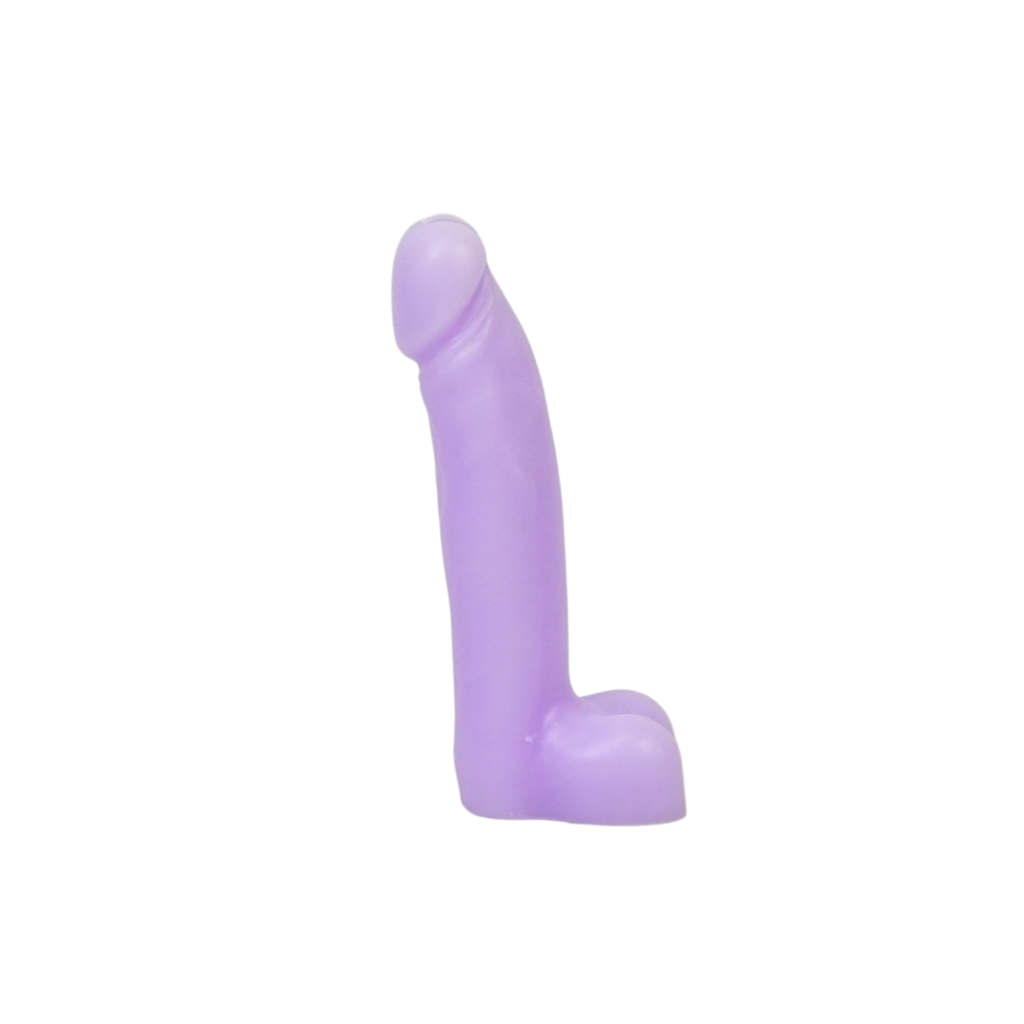 Candle - Wick - Wax - Lilac - 160 grams - 7x5.5x17cm