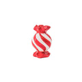 Portacandela - Bonbon Toffee - Rosso/Bianco - 8,5x8,5x13 cm