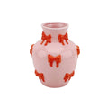 Vaso - Vaso per fiori Rubans - Rosa/Arancio - 14x14x19cm