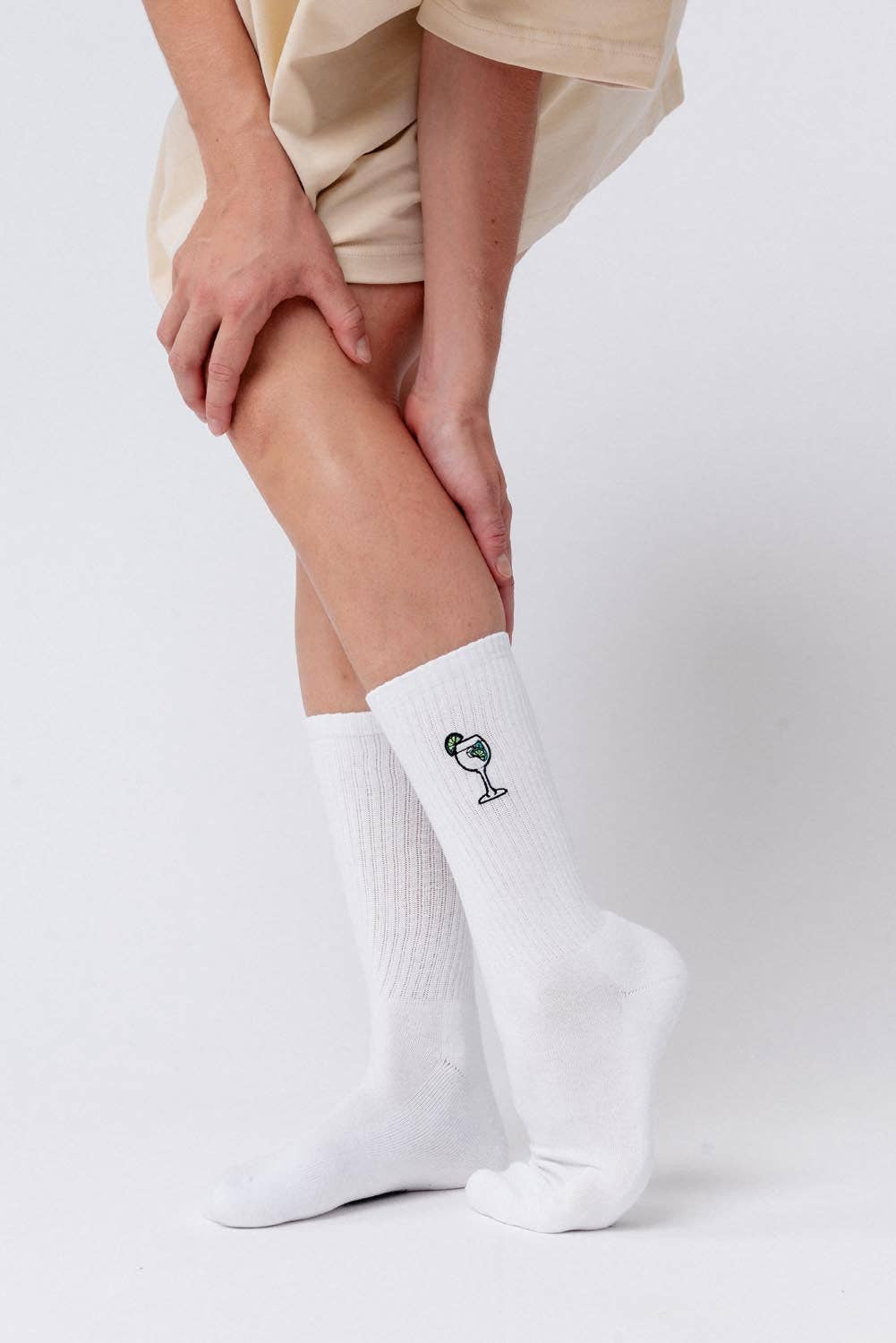 Chaussettes brodées Hugo Spritz
