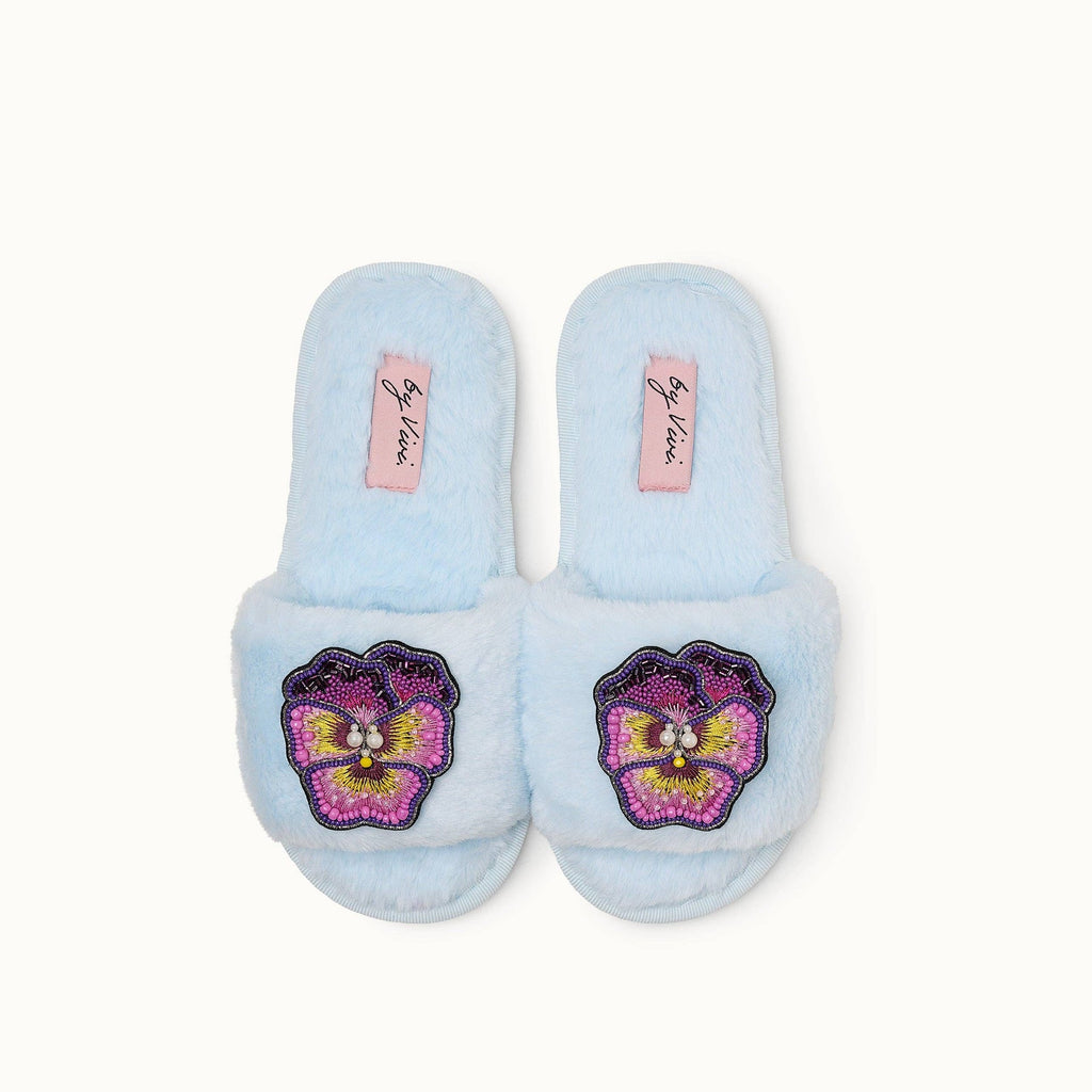 Paire de broches pour Chaussons - Orchidée