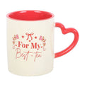 Per la mia tazza Miglior Tè con manico a forma di cuore