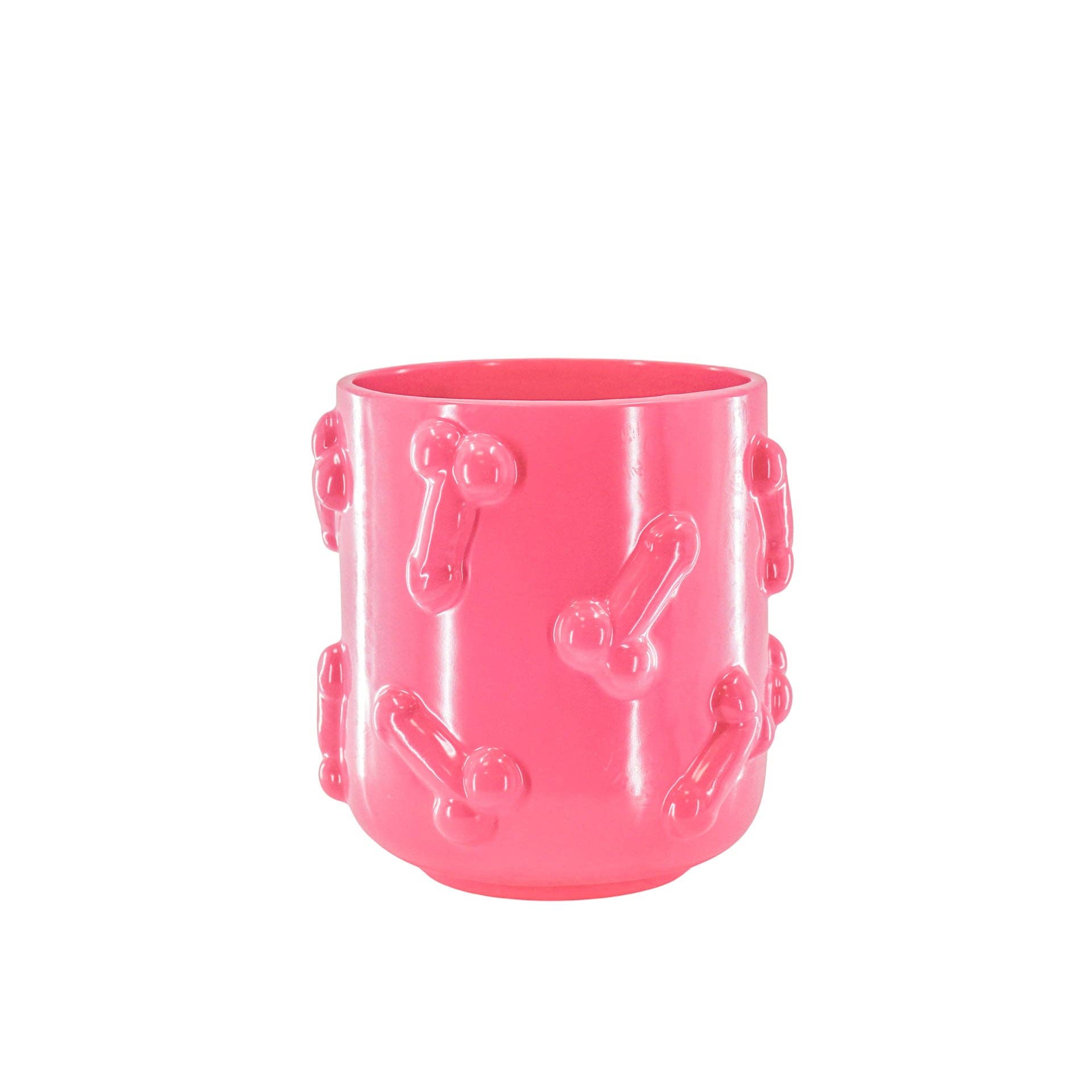 Vaso - Dick - Ceramica - Rosa - 17,5x17,5x17,5cm