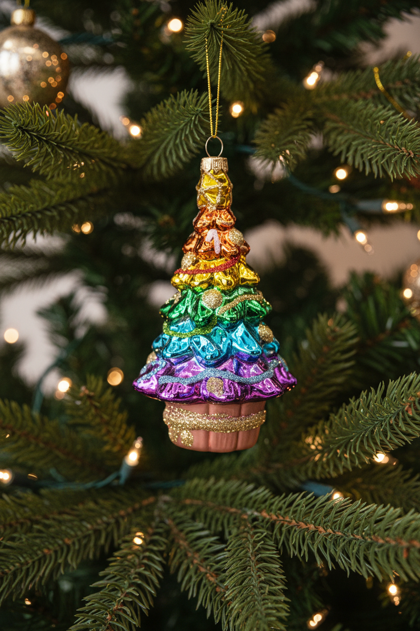 Boule de Noël Sapin de Noël Arc-en-ciel