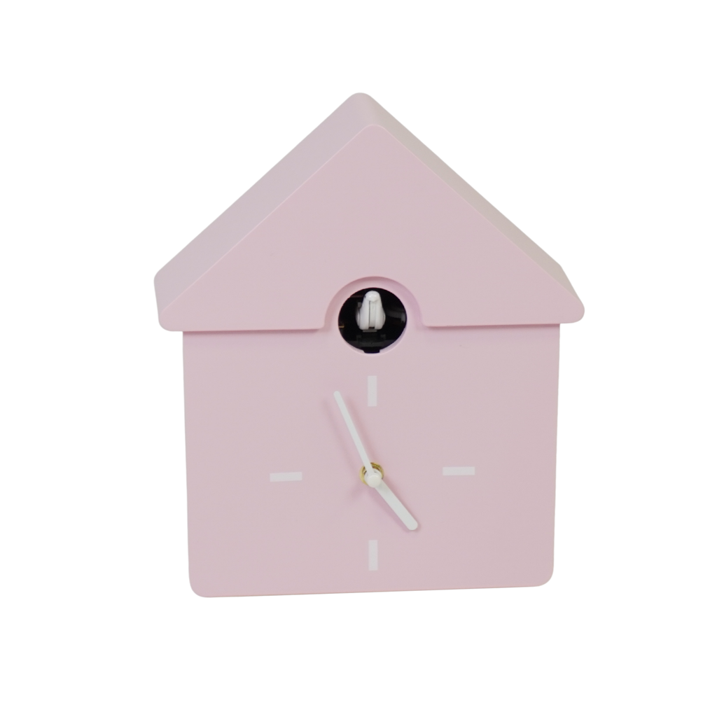 Orologio - Orologio da Parete a Cucù - Rosa Chiaro - 24x27x9cm