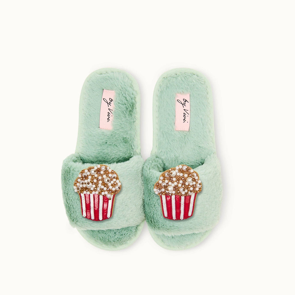 Paire de broches pour Chaussons - Popcorn