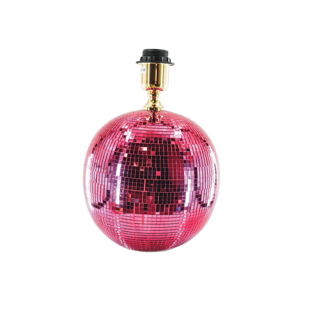Lampada - Palla stroboscopica - Vetro - Rosa - 20x20x20cm