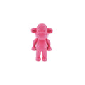 Ornamento - Statuetta Scimmia 'La Leggenda' - Resina - Rosa - 11x7x19cm