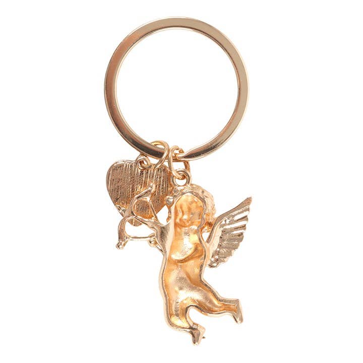 Porte-clés Ange de la Saint-Valentin « Livraison de Cupidon »