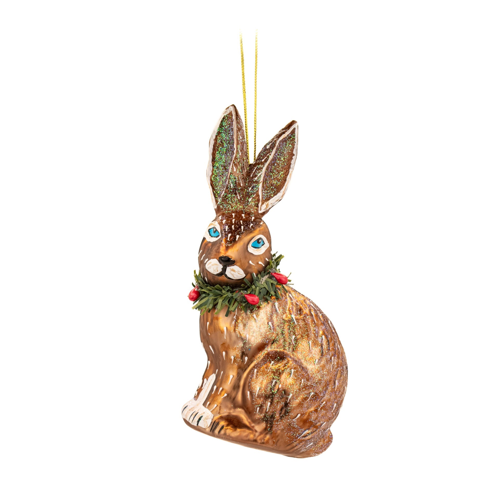 Boule de Noël Lièvre festif