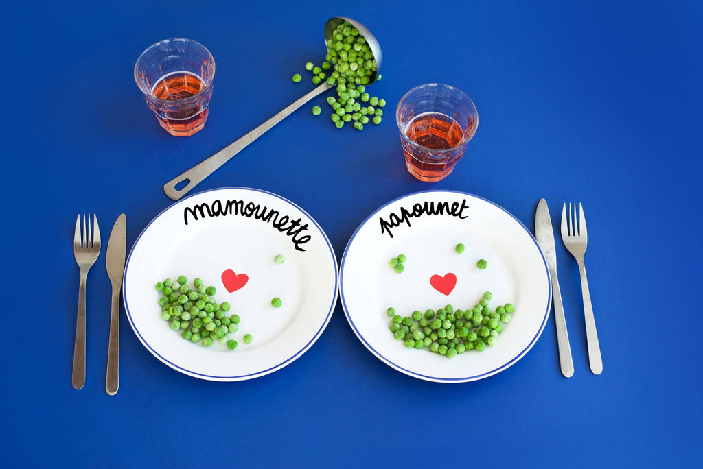 Assiette LA FAMILLE S'ÉCLATE - Mamounette
