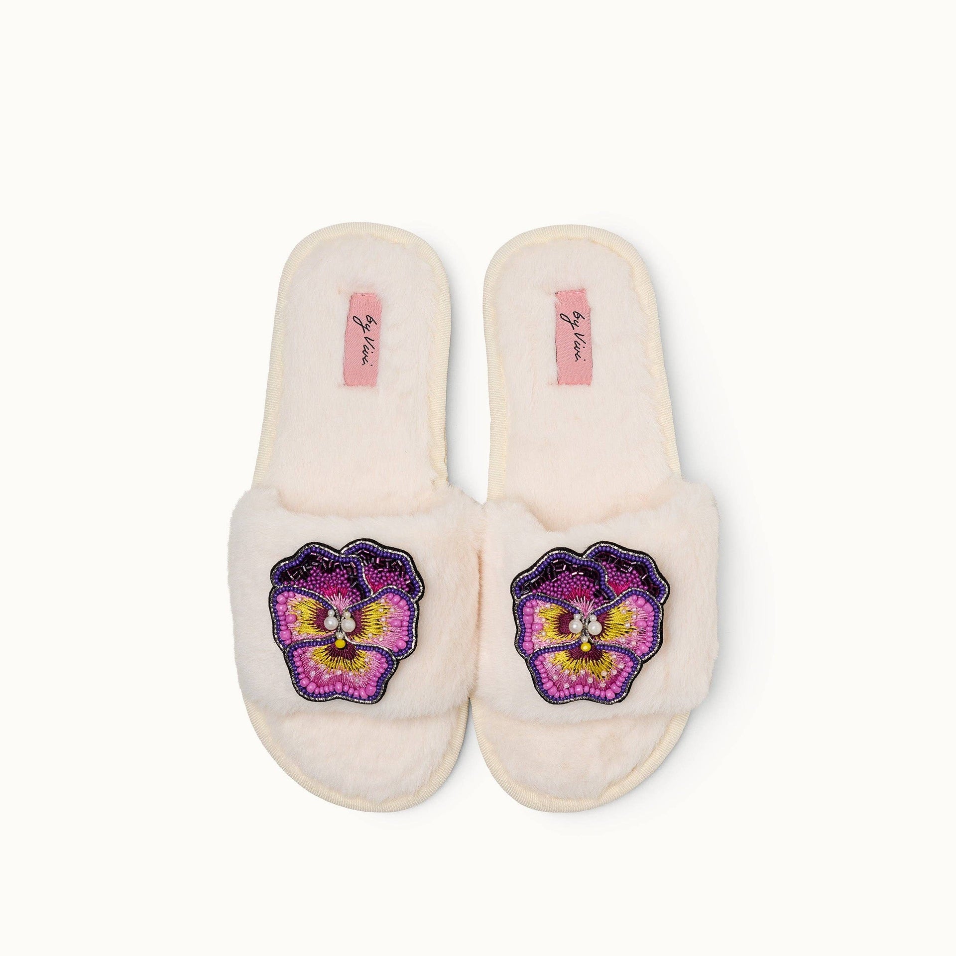 Paire de broches pour Chaussons - Orchidée